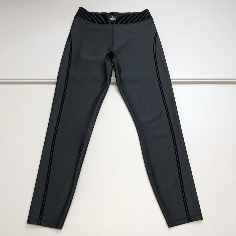 Alo Yoga Airlift High-Waist 7/8 Line Up Leggings Black Size S